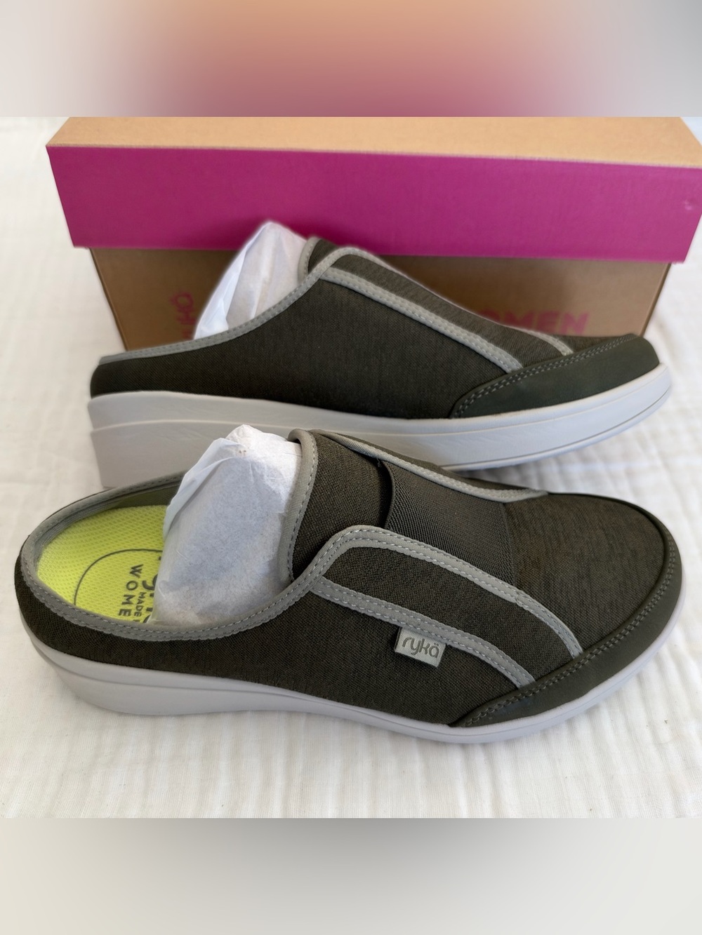 NIB Ryka Women's Washable Lounge Mule Size 8 Wide
